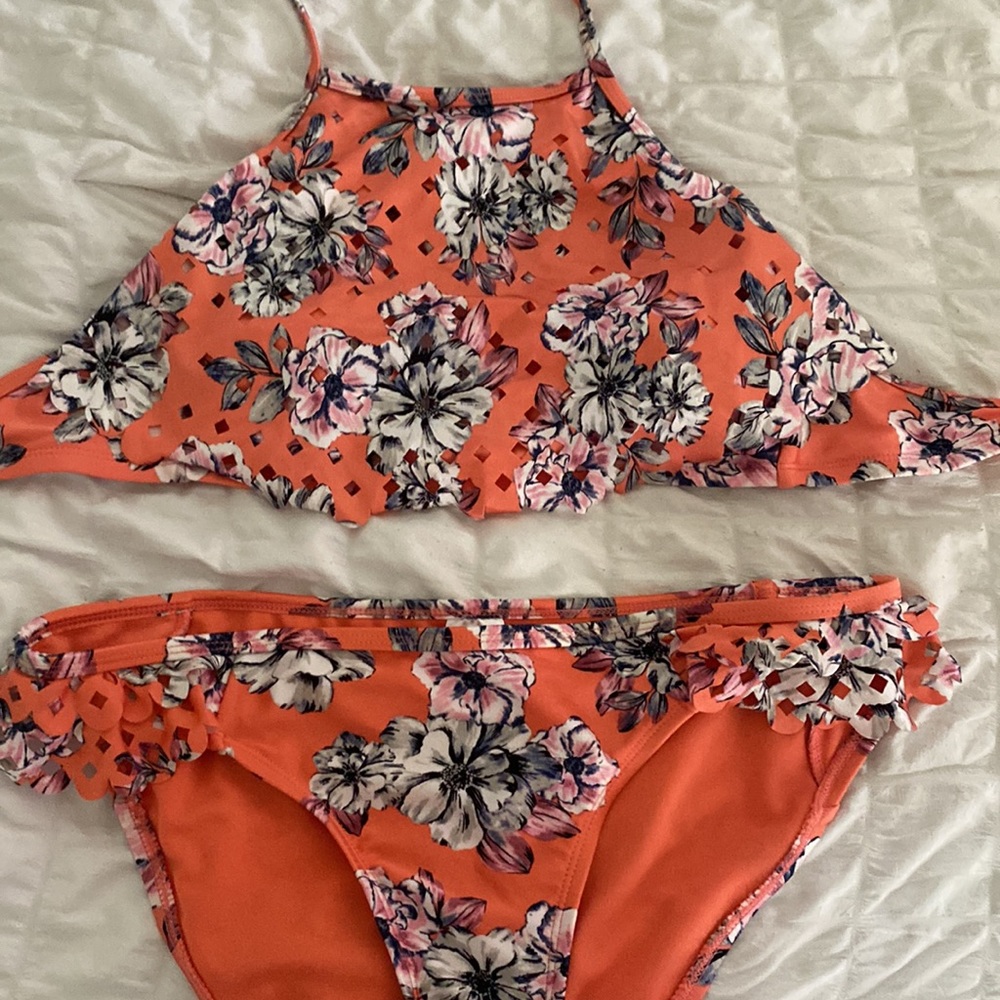 Time and Tru Floral Bathing Suit